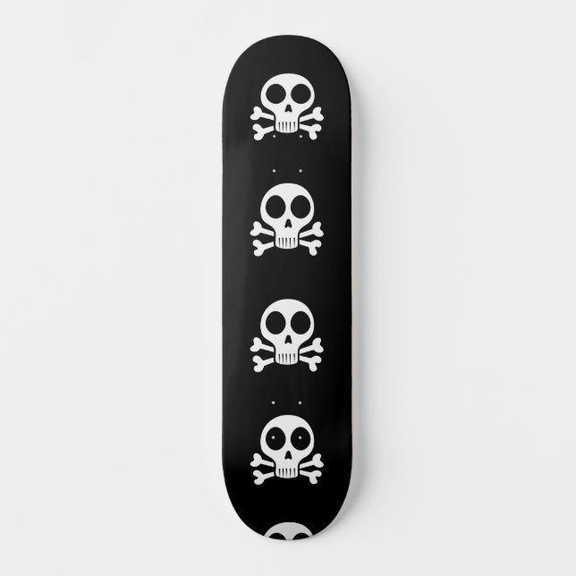 Pirate Skull Design Skateboard (Front)