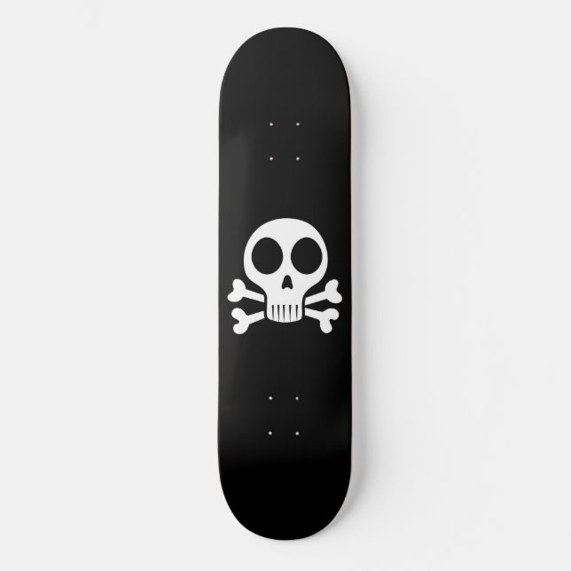 Pirate Skull Design Skateboard (Front)