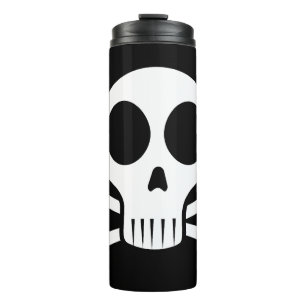 Pirate Skull Design Thermal Tumbler