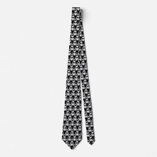 Pirate Skull Design Tie (Front)