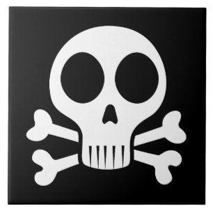 Pirate Skull Design Tile