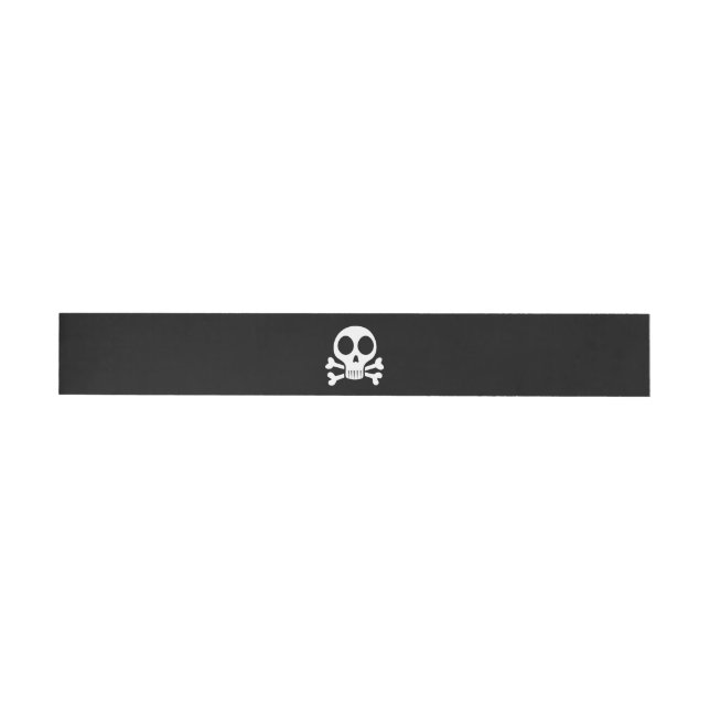 Pirate Skull Design Wraparound Address Label (Individual)