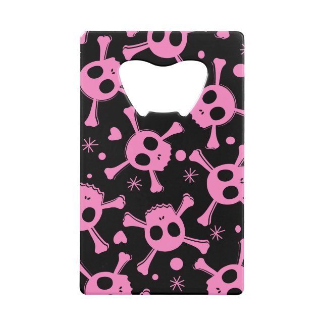 Pirate Skull: Girlish Hearts Pattern (Front)