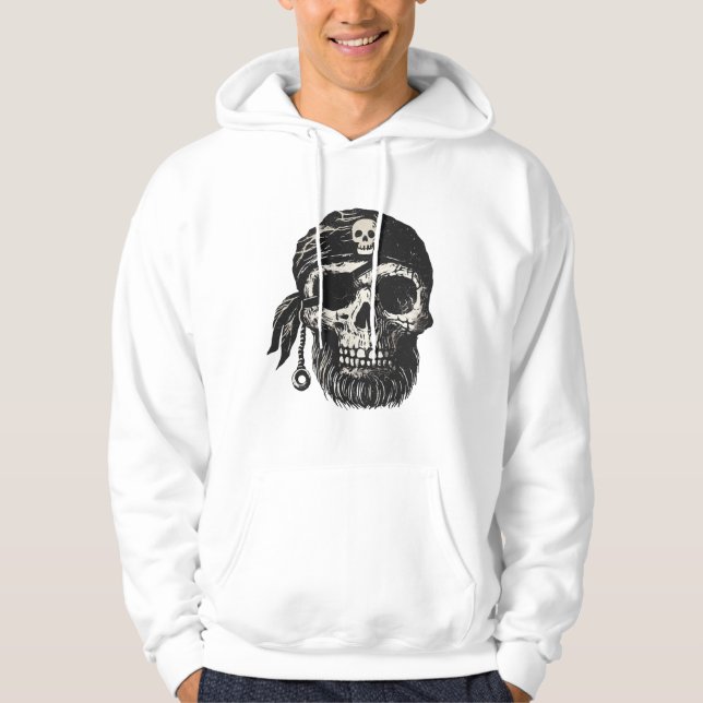 Pirate Skull  Hoodie (Front)