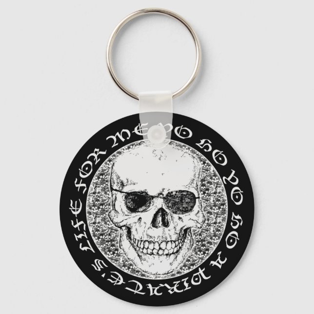 pirate skull key ring (Front)