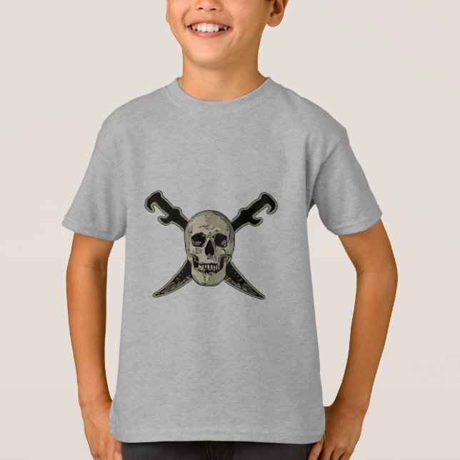 Pirate (Skull) - Kids' Basic T-Shirt (Front)