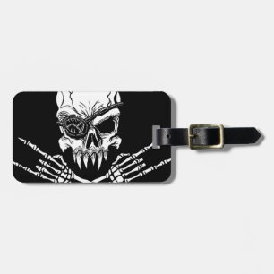Pirate Skull Luggage Tag