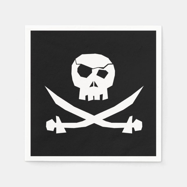 Pirate Skull Napkin (Front)