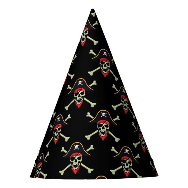 Pirate Skull Party Hat (Front)