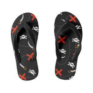 Pirate Skull Pattern Kid's Jandals