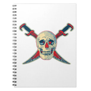 Pirate (Skull) - Photo Notebook (80 Pages B&W)