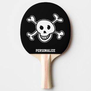 Pirate skull ping pong paddle for table tennis