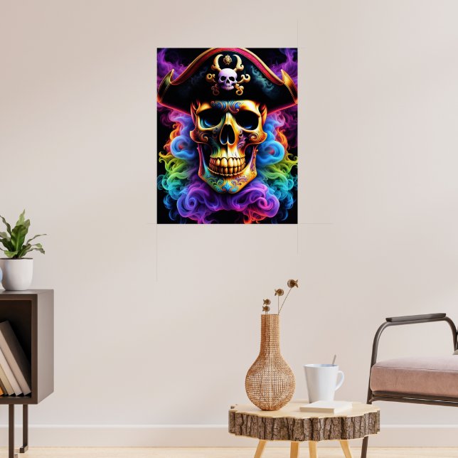 Pirate Skull Poster (Living Room 3)