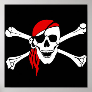 Pirate Skull Poster