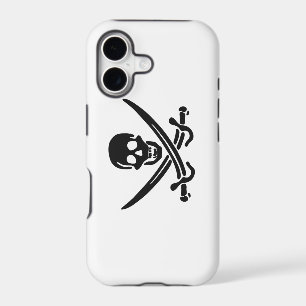 Pirate skull silhouette - Choose background colou