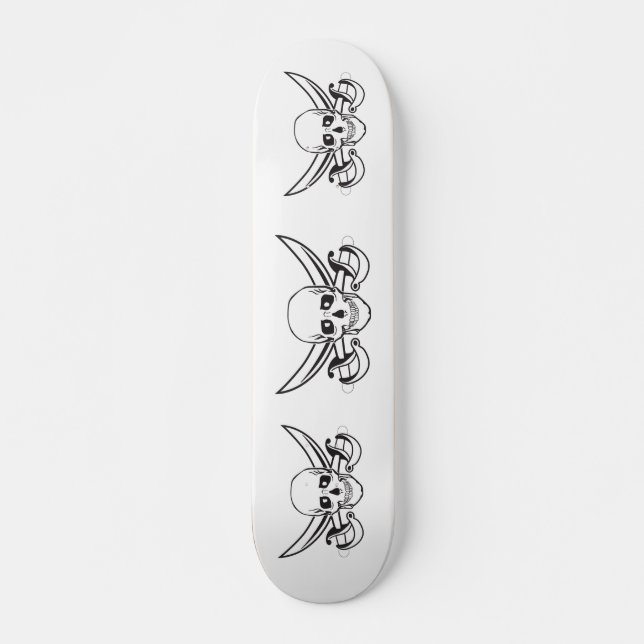 Pirate Skull Skateboard (Front)