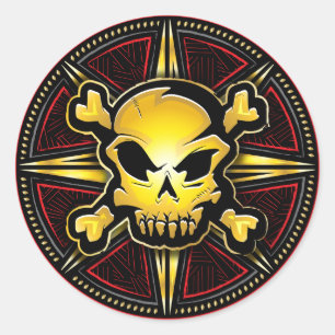 Pirate Skull Sticker