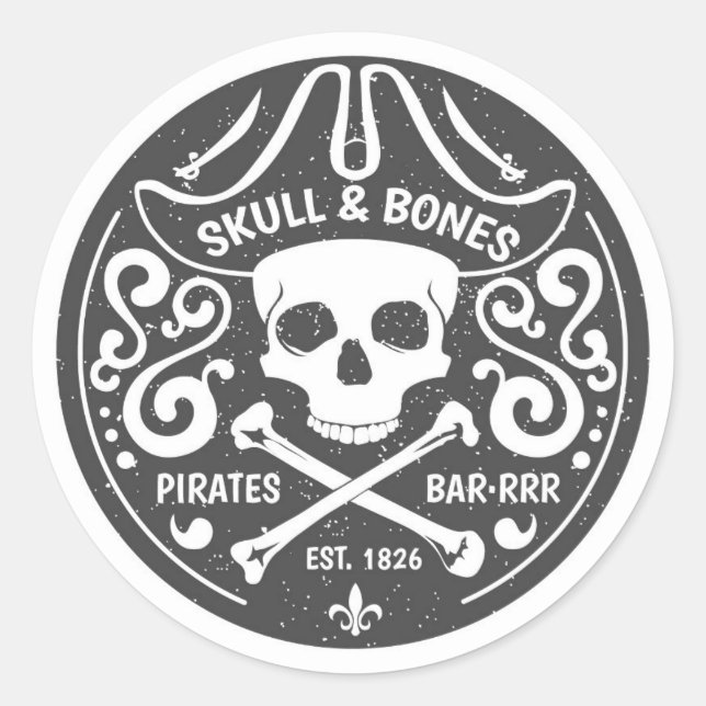 Pirate Skull Stickers (Front)