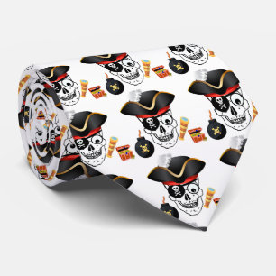 PIRATE SKULL TIE