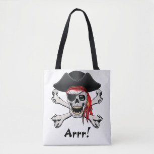 Pirate Skull Tote Bag