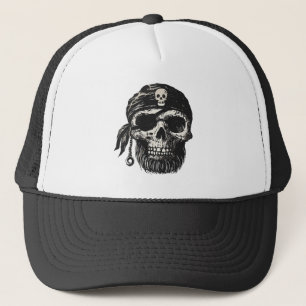Pirate Skull Trucker Hat