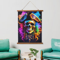 Pirate Skull Wall Tapestry