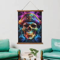 Pirate Skull Wall Tapestry