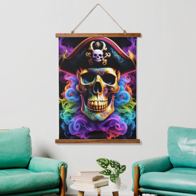 Pirate Skull Wall Tapestry (Living Room)