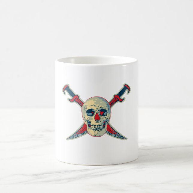 Pirate (Skull) - White 11 oz Classic White Mug (Center)