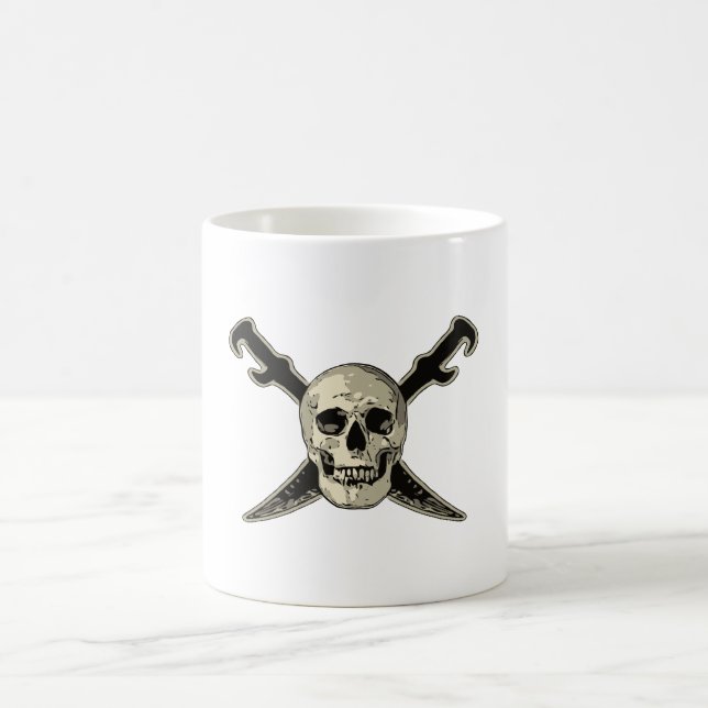 Pirate (Skull) - White 11 oz Classic White Mug (Center)