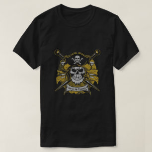 Pirate Skull with creepy grin / Shiver Me Timbers T-Shirt
