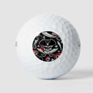 Pirate Skull with Crossed Sabres Golf Balls