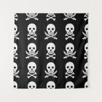 Pirate Skulls Crossbones Seamless Pattern