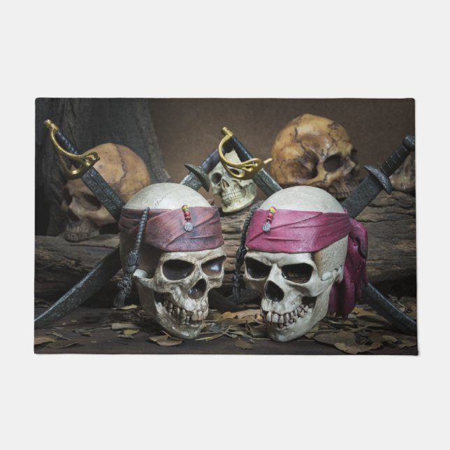 Pirate Skulls door mat (Front)