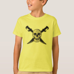 Pirate (Skulls) - Kids' Basic Hanes Tagless Comfor T-Shirt