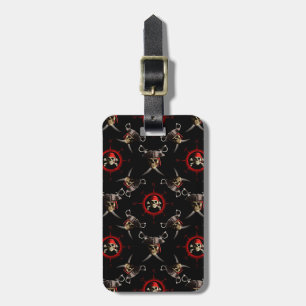 Pirate Skulls Luggage Tag