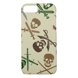Pirate Skulls with Crossed Swords Case-Mate iPhone Case