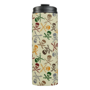 Pirate Skulls with Crossed Swords Thermal Tumbler