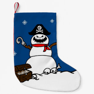Pirate Snowman Christmas Stocking
