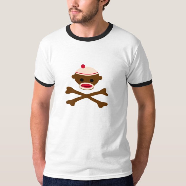 Pirate Sock Monkey T-Shirt (Front)