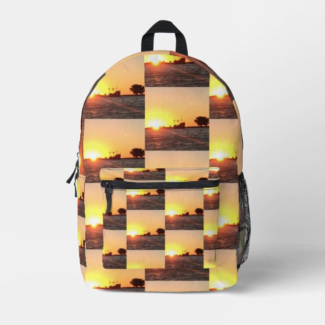Pirate Soul Printed Backpack (Front)