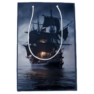 Pirate Spanish Galleon Ship Medium Gift Bag