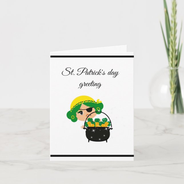 pirate st patrick's day card (Front)