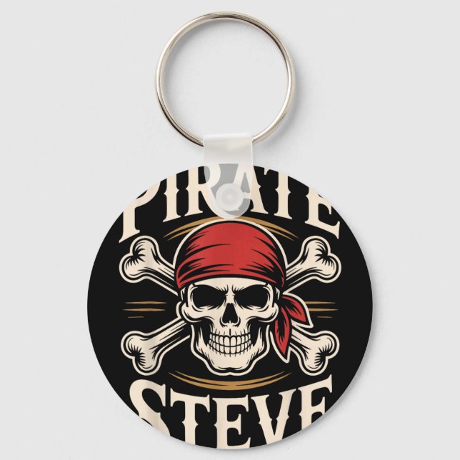 Pirate steve  key ring (Front)