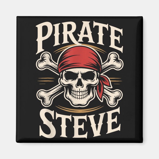 Pirate steve  magnet (Front)