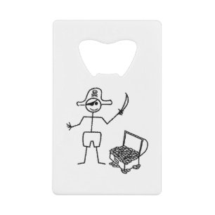 Pirate Stickman With Treasure Chest