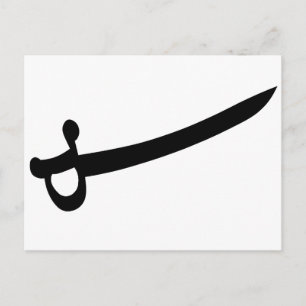 Pirate Sword Postcard