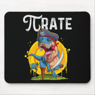 Pirate T-rex Pi Rate Dino Pi Rate Math Geek Funny  Mouse Pad