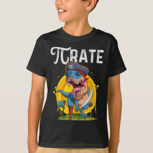 Pirate T-rex Pi Rate Dino Pi Rate Math Geek Funny  T-Shirt