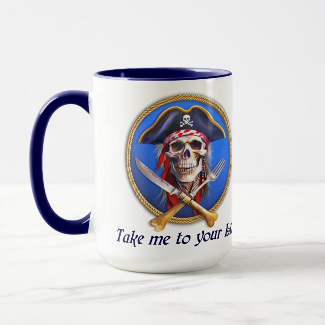 Pirate Take Me to Your Lido Mug (Left)